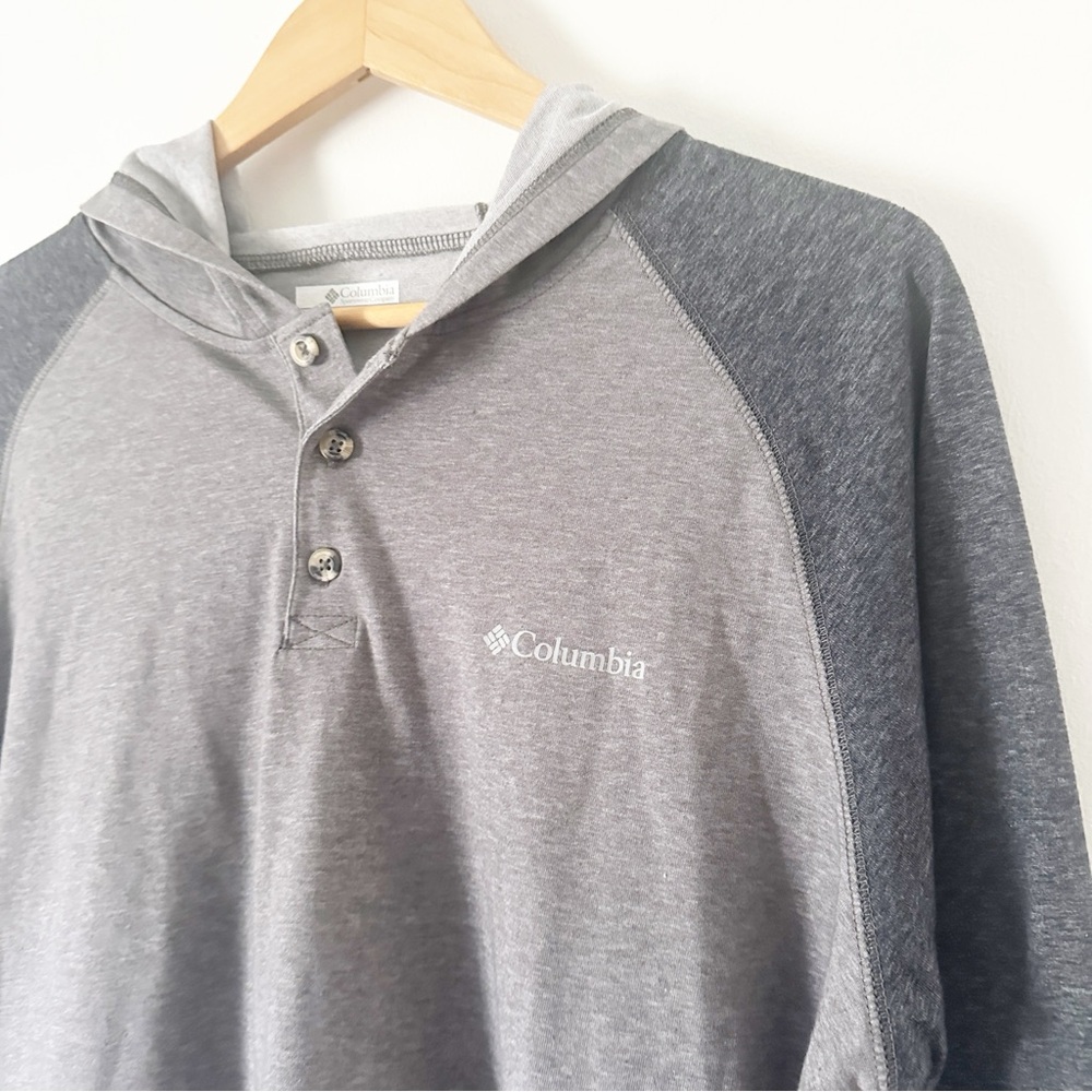 Columbia Thistletown Park Raglan Long Sleeve Hoodie Grey M NWT - Picture 2 of 9